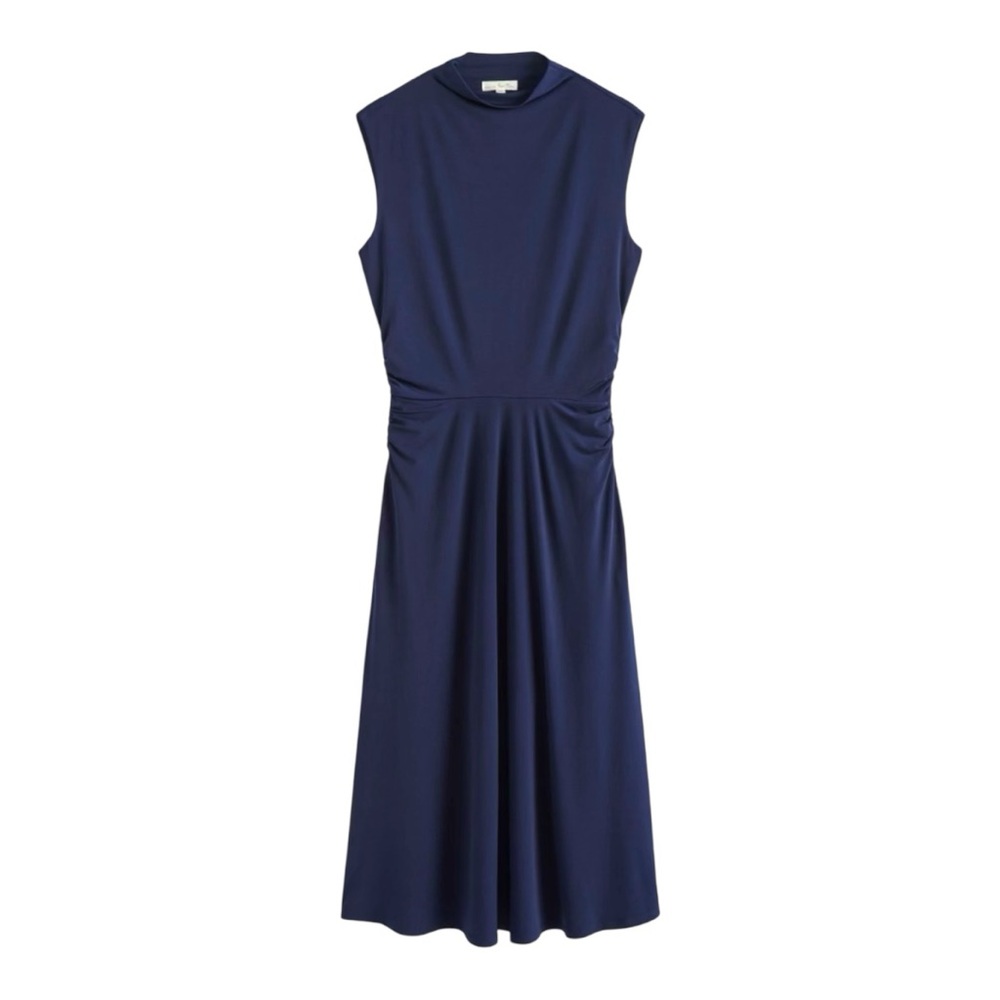 EUC nine Britton Rayna Cap Sleeve Blue Dress
